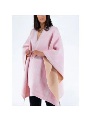 Poncho de lana Lanvin rosa
