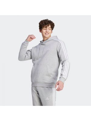 Dryžuotas flisas megztinis Adidas Sportswear pilka