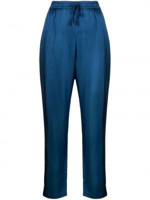 Pantaloni din satin Hale Bob albastru