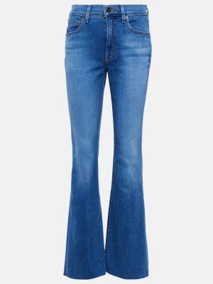 Straight fit džíny s vysokým pasem Veronica Beard modré