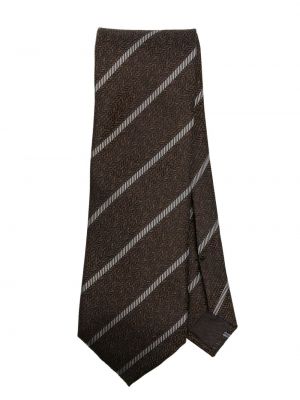 Cravatta a righe Tom Ford marrone