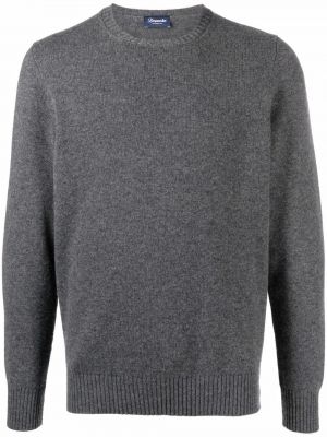 Maglione con scollo tondo Drumohr grigio