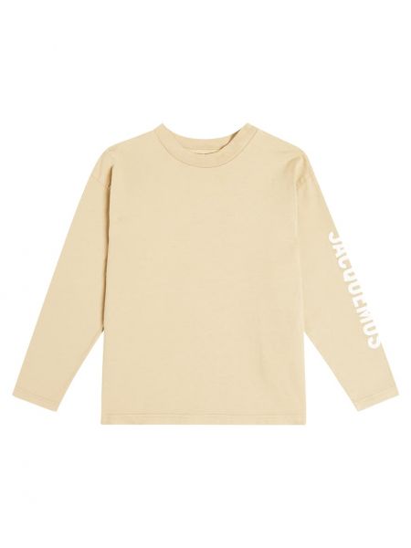 T-shirt i bomull för tjejer Jacquemus Enfant beige