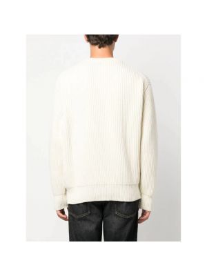 Sweter z wełny merino Jil Sander biały