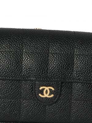 Kožený pásek Chanel Pre-owned černý