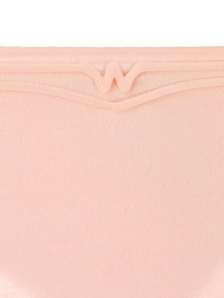 Kalhotky string Wolford růžové