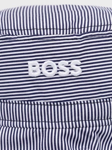 Pamučni šešir Boss plava