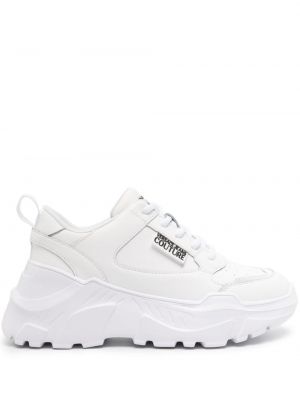 Δερμάτινα sneakers Versace Jeans Couture λευκό