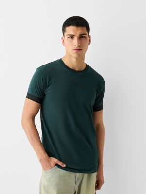 T-shirt Bershka vert