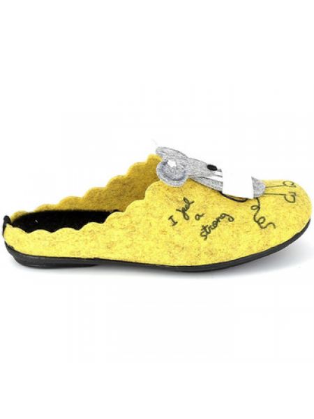 Buty La Maison De L'espadrille  Mule Souris Jaune