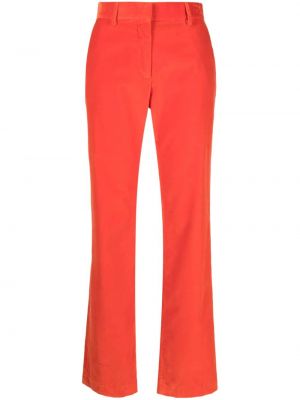 Pantaloni dritti di cotone Msgm arancione
