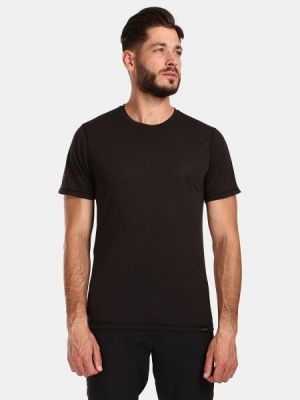 Вълнена тениска от мерино вълна Kilpi черно