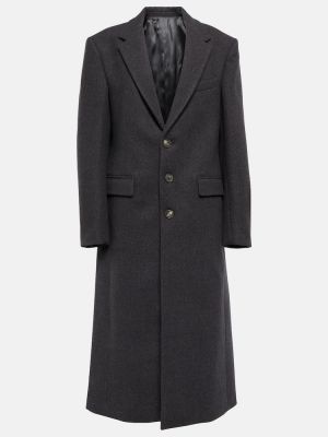 Vlněný kabát Wardrobe.nyc šedý