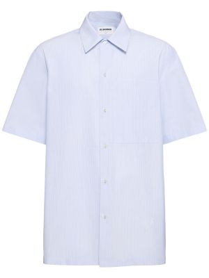 Camisa de algodón Jil Sander azul