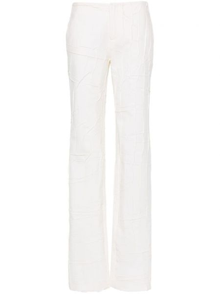 Pantalon droit Blumarine blanc
