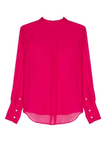 Transparente seiden hemd Helmut Lang pink