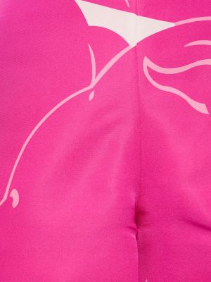 Magas derekú rövidnadrág nyomtatás Valentino rózsaszín