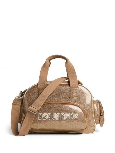 Τσάντα shopper με σχέδιο Dsquared2 χρυσό