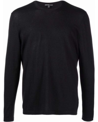 Jersey de cachemir de tela jersey con estampado de cachemira James Perse negro