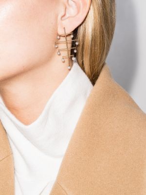 Boucles d'oreilles avec perles à boucle Persée