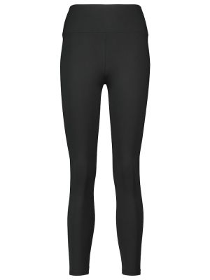 Sportovní kalhoty s vysokým pasem se síťovinou Lanston Sport černé