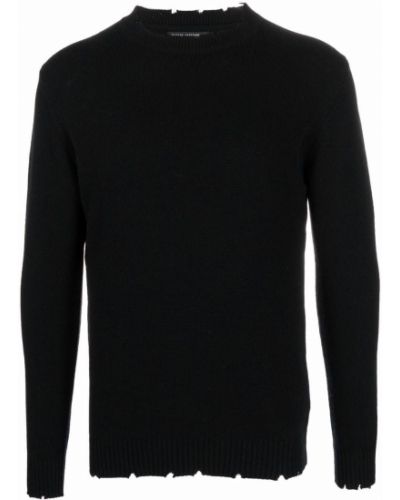 Jersey de tela jersey de cuello redondo Daniele Alessandrini negro
