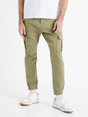 Cargo kalhoty Celio zelené