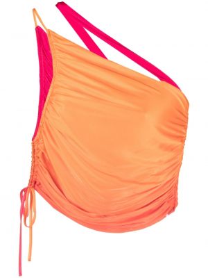 Crop top med drapering Andreādamo orange