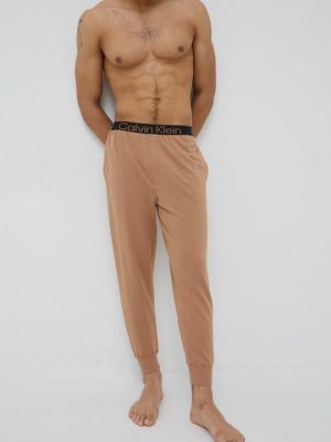 Спортивные штаны Calvin Klein Underwear коричневые