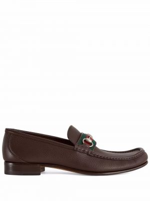 Pantofi loafer slip-on Gucci maro