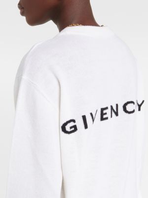 Kašmírový vlnený sveter Givenchy biela