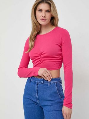 Tričko s dlouhým rukávem s dlouhými rukávy Liviana Conti růžové