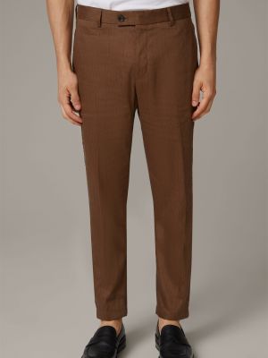Pantalon plissé Strellson marron