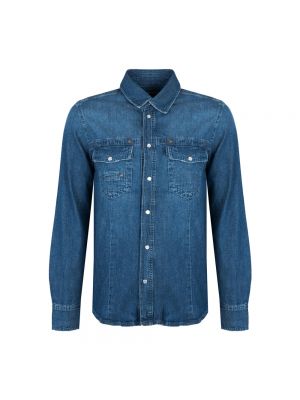Niebieska koszula jeansowa Bikkembergs