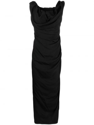 Abendkleid mit drapierungen Vivienne Westwood schwarz