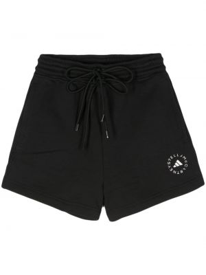 Shorts aus baumwoll mit print Adidas schwarz