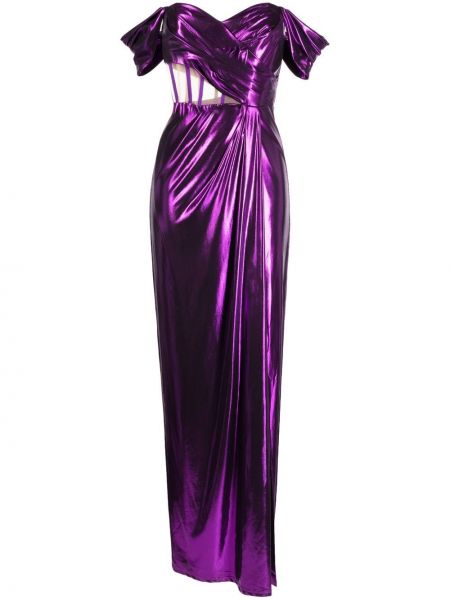 Šaty Marchesa Notte fialová