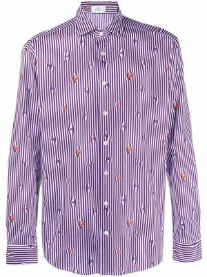 Camisa a rayas Etro violeta