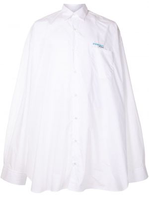 Camisa oversized Raf Simons blanco