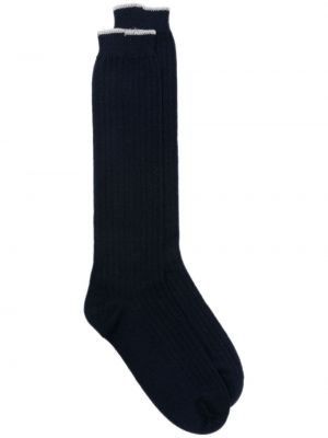 Pletené ponožky Eleventy modrá
