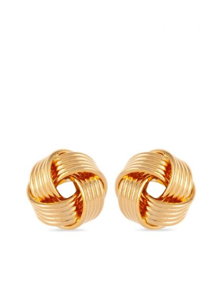 Ρετρό καρφωτά σκουλαρίκια Susan Caplan Vintage χρυσό