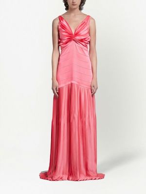 Abendkleid mit plisseefalten Marni pink