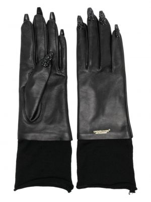 Krištáľové rukavice Undercover čierna