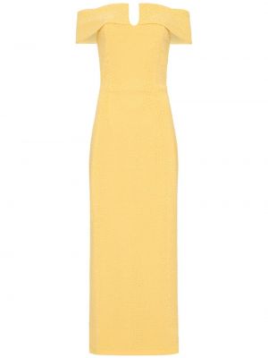 Μίντι φόρεμα Rebecca Vallance κίτρινο