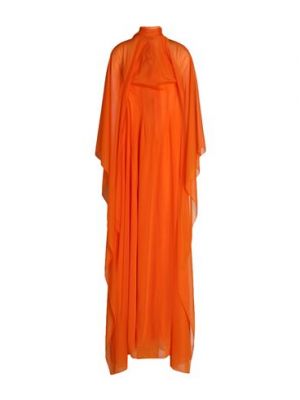 Vestito lungo Laquan Smith arancione