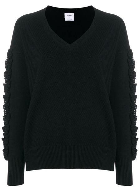 Kašmírový pulovr s výstřihem do v Barrie černý