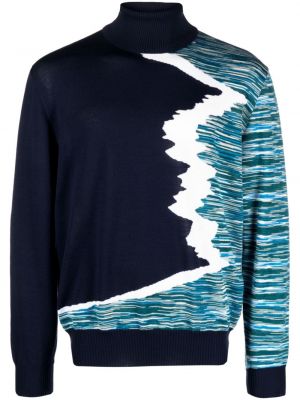 Svītrainas džemperis Missoni zils
