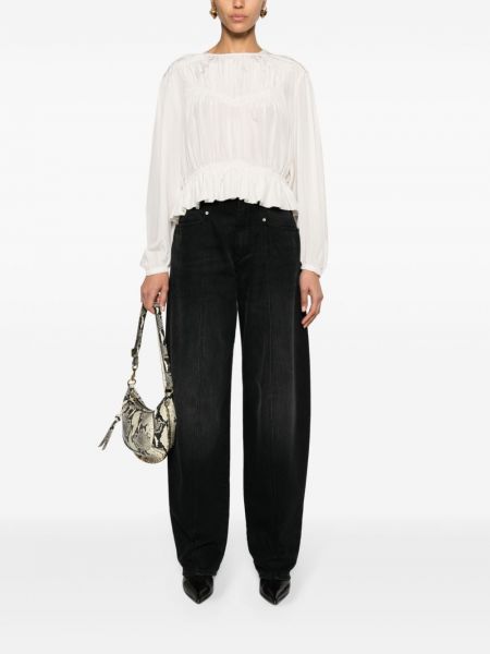 High waist jeans ausgestellt Isabel Marant schwarz