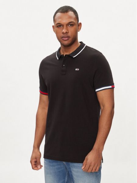 Polo Tommy Jeans nero