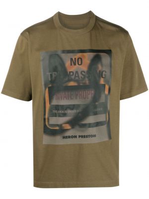 Тениска с принт Heron Preston